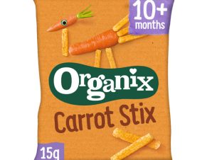 Βιολογικό Σνακ Καλαμποκιού με Καρότο Organix (4x15g)