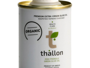 Βιολογικό αγουρέλαιο «Ισχυρισμό Υγείας» Χαλκιδικής “Thallon” Tin 100ml>